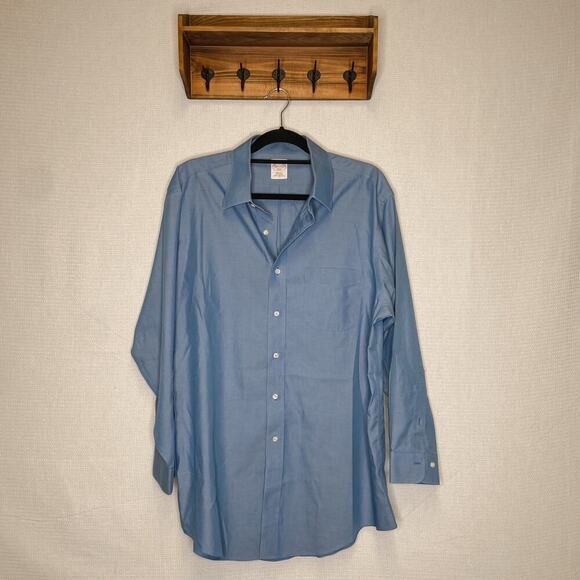 Brooks Brothers |  Neck 16 1/2 Mens Button Up Shirt‎ 346 - Picture 1 of 9